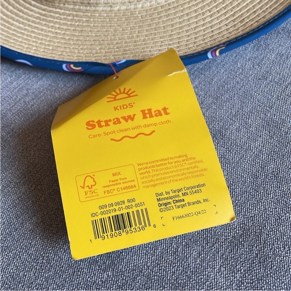 Sun Squad Kids' Rainbow Straw Hat - Picture 4 of 6